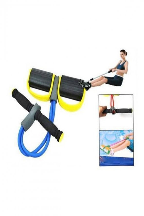 Body Trimmer Egzersiz Aleti El Ayak Egzersiz Direnç Yayı Lastiği Spor Aleti - 2