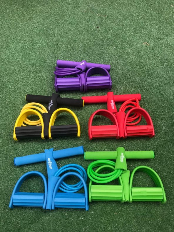 Body Trimmer Egzersiz Aleti El Ayak Direnç Yayı Lastiği Spor Fitness Vücut Karın Kondisyon - 4