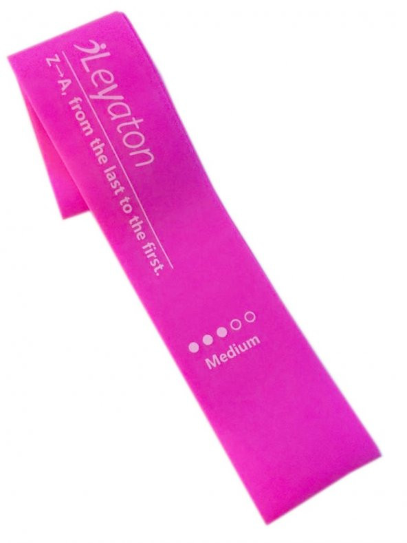 Leyaton Latex Aerobik Band Orta Direnç Koyu Pembe Renk Lab300 - 2