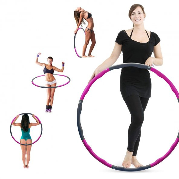 Leyaton Hul-a Hoop Çemberi 1.5 KG 90-100 Cm Lyt-114 Pembe