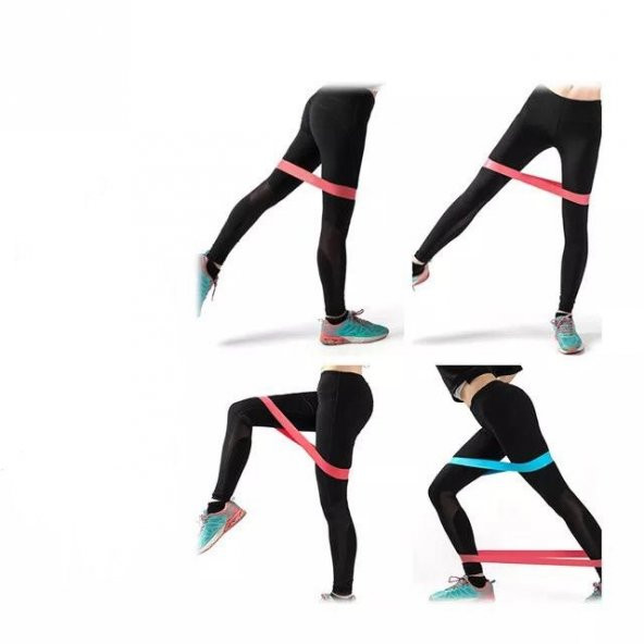 Clifton Aerobik Band Pilates Plates Yoga Fitness Squat Çalışma Lastiği Latex Egzersiz Yeşil - 3