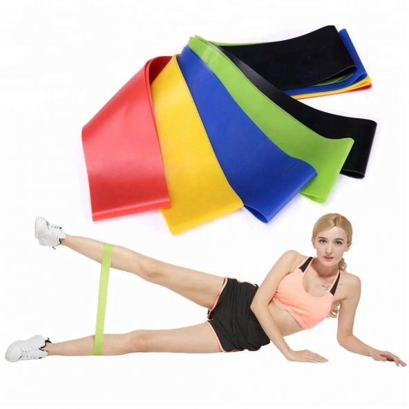 Clifton 3 Lü Farklı Dirençte Squat Bandı Hafif Orta Sert Pilates Aerobik Çalışma Lastiği Egzersiz Fitness - 2