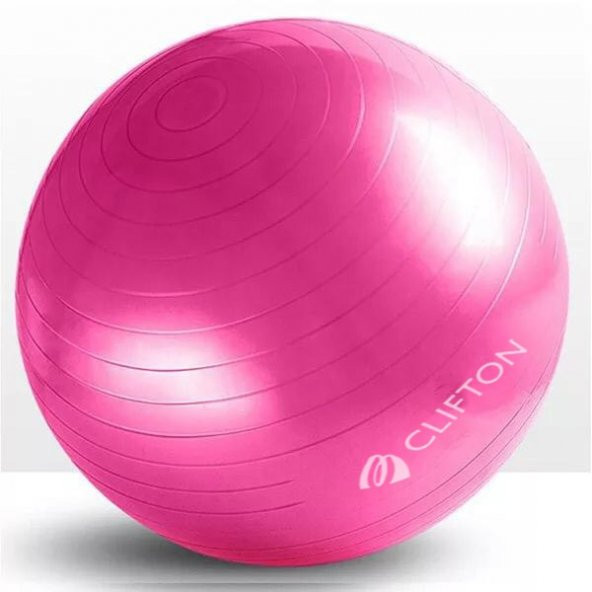 Clifton 65 cm Fitilli Pilates Topu Mavi  Pompa