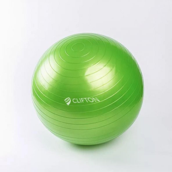 Clifton 65 cm Fitilli Pilates Topu Yeşil  Pompa - 1