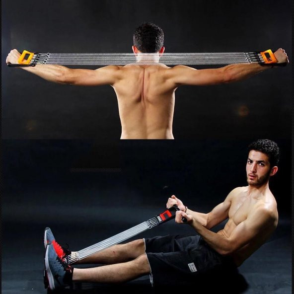 Leyaton El Ayak Çelik Göğüs Yayı Kol Bilek Göğüs Kas Geliştirme Egzersiz Aleti Vücut Geliştirme Seti - 3