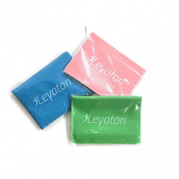 Leyaton Leyaton 3Lü Pilates Lastiği Pilates Bandı Pilates Bantı 120X15Cm