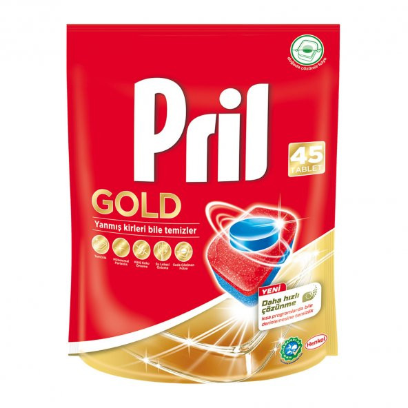 Pril Bulaşık Makinası Deterjanı Gold 45 Tablet