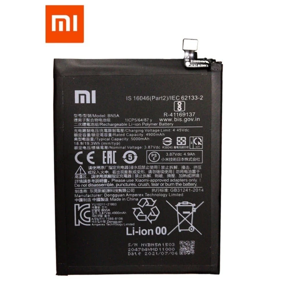 Xiaomi Redmi Note10 5G BN5A Batarya Pil Orjinal