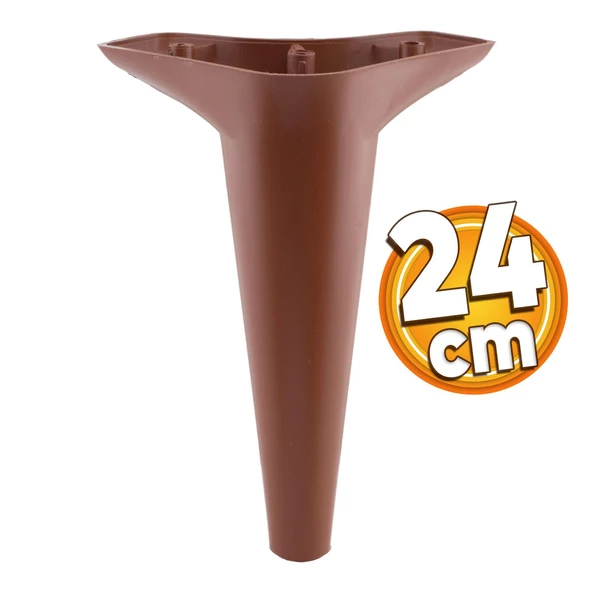 Aspen Lüks Mobilya Kanepe Koltuk Tv Ünitesi Konsol Yükseltici Ayağı Ayakları 24 Cm Kahverengi Ayak