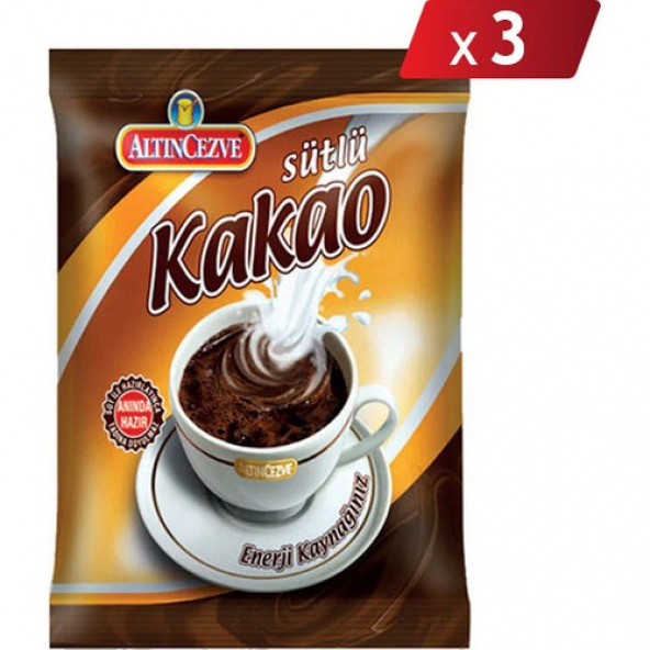 Altıncezve Sütlü Kakao Içecek Tozu 250 gr x 3 Adet