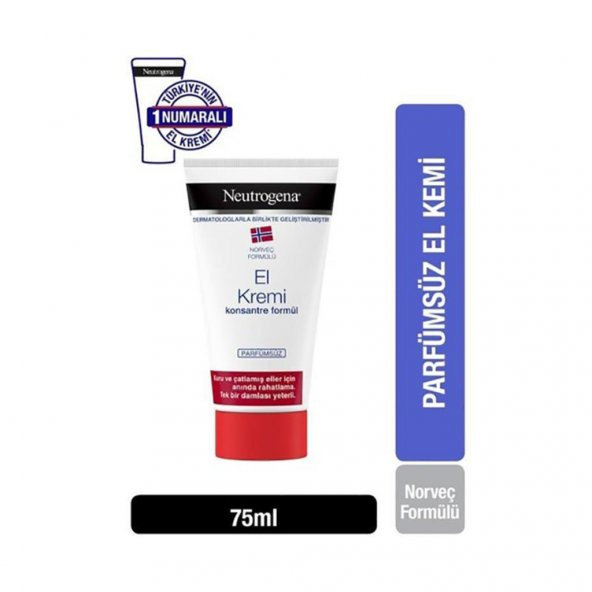 Neutrogena El Kremi Parfümsüz 75Ml