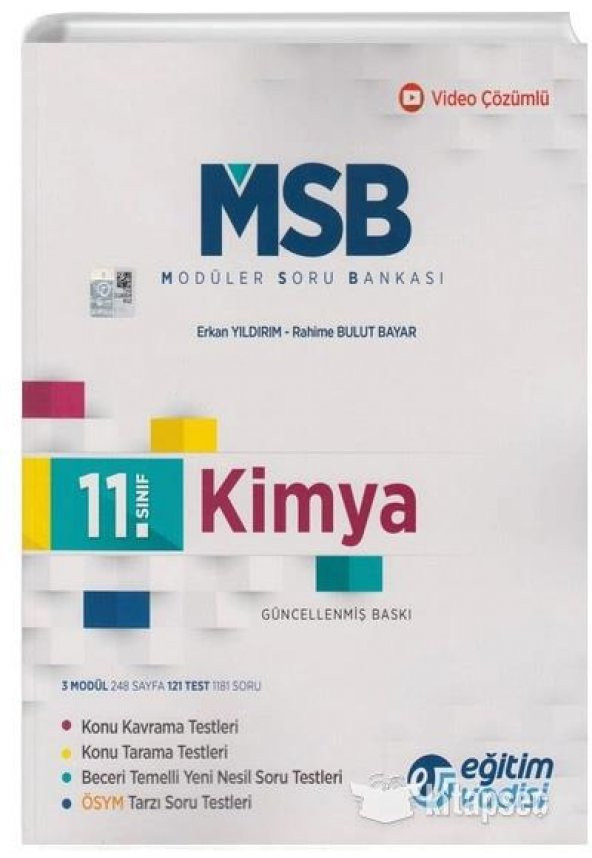 EĞİTİM VADİSİ 11,SINIF MODÜLER  KİMYA  SORU BANKASI