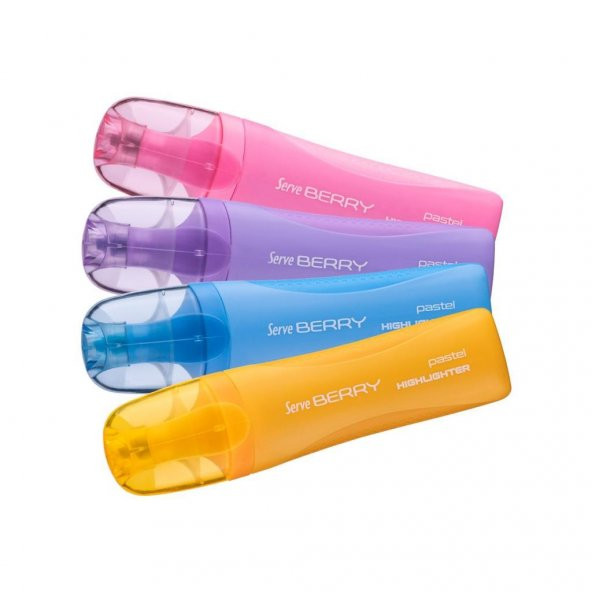Serve Berry Fosforlu Kalem Pastel 4lü Set - 2