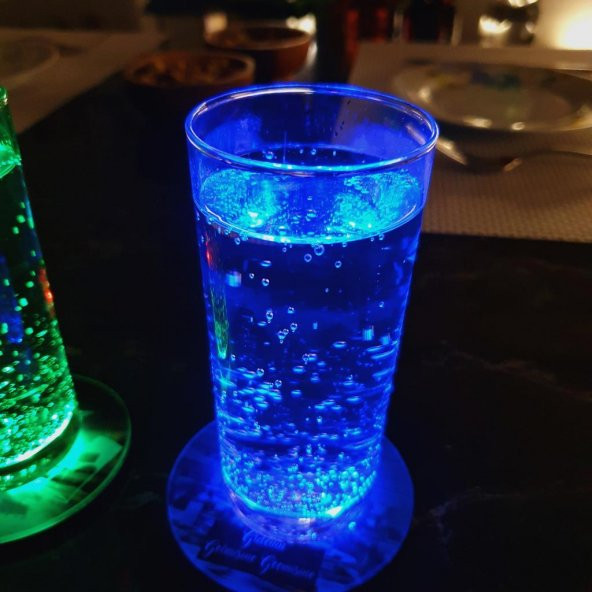 Veraart Işıklı Rakı Ya Bilenle Ya Dinleyenle Ya Güzelle İçilir Bardak Altlığı 2 li - 3