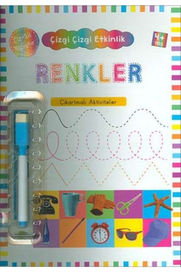 Renkler (4 Yaş+) / Çıkartmalı Çizgi Çizgi Etkinlik - Kolektif