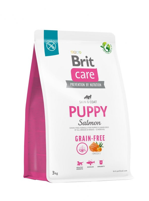Brit Care Skın & Coat Tahılsız Hassas Deri Yapısına sahip Somonlu Yavru Köpek Maması 3 kg