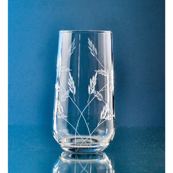 Decocia Kazaan 6 Adet Büyük Boy Su ve Meşrubat Bardağı 470cc Sürgün Desenli - Resim 2