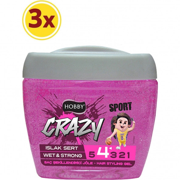 Hobby Crazy Sport Islak Sert Jöle 3 x 700 ml