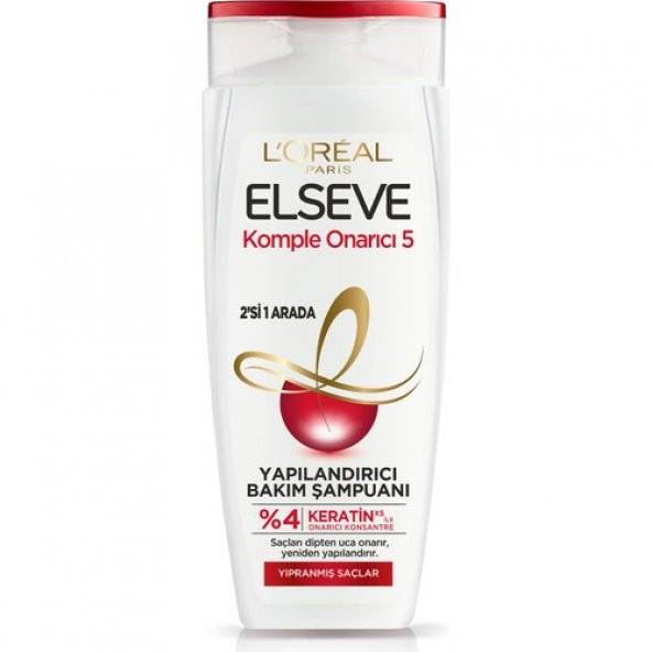 LOréal Paris Elseve Komple Onarıcı 5 Yapılandırıcı Bakım Şampuanı 2si 1 Arada 450 ml - 2