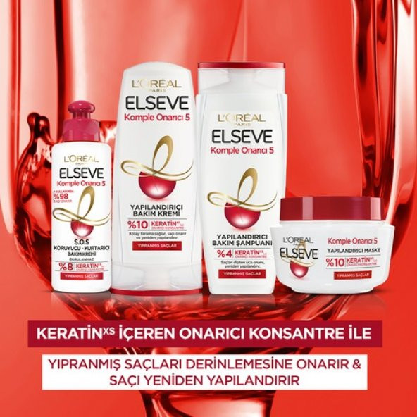 LOréal Paris Elseve Komple Onarıcı 5 Yapılandırıcı Bakım Şampuanı 2si 1 Arada 450 ml - 5