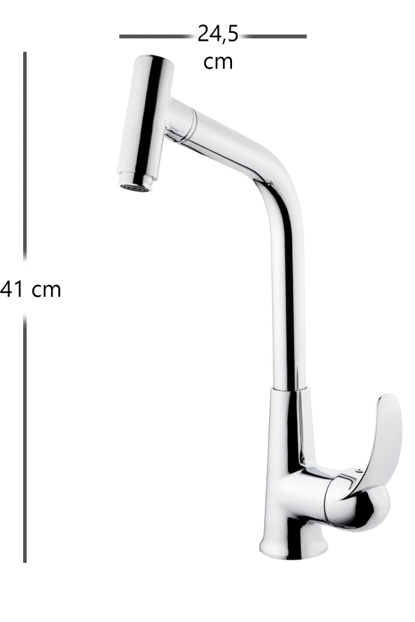 Venita Pirinç Başlıklı Spiralli Mutfak Evye Bataryası - 2