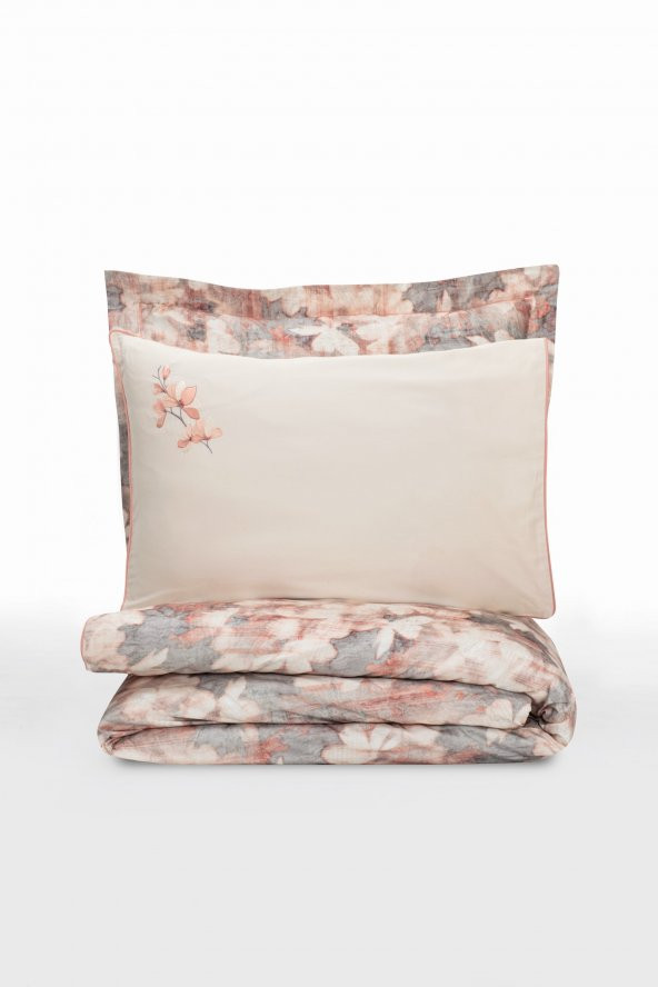 Cotton Box Elite Saten Çift Kişilik Nevresim Takımı Layana Pembe - 3