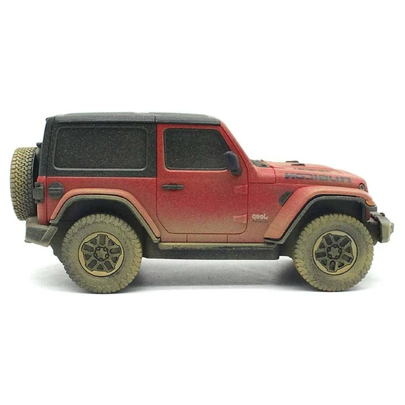 Rastar 1:24 Uzaktan Kumandalı Araba Jeep Wrangler Rubicon Muddy - Resim 3