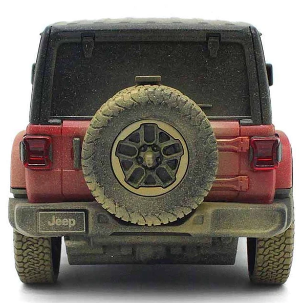 Rastar 1:24 Uzaktan Kumandalı Araba Jeep Wrangler Rubicon Muddy - Resim 4