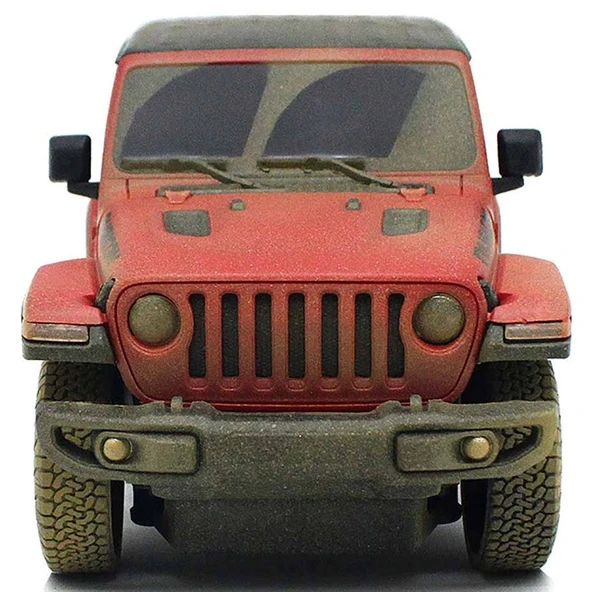 Rastar 1:24 Uzaktan Kumandalı Araba Jeep Wrangler Rubicon Muddy - Resim 5