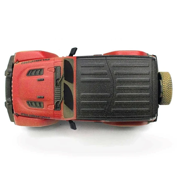Rastar 1:24 Uzaktan Kumandalı Araba Jeep Wrangler Rubicon Muddy - Resim 6