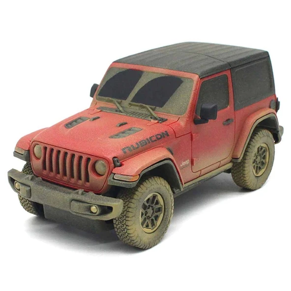 Rastar 1:24 Uzaktan Kumandalı Araba Jeep Wrangler Rubicon Muddy - Resim 2
