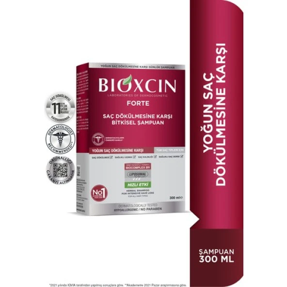 Bioxcin Forte Saç Dökülmesine Karşı Şampuan 300 ml