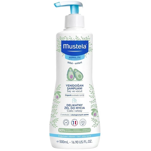 Mustela Gentle Cleansing Gel Yenidoğan Saç Ve Vücut Şampuanı 500 ml