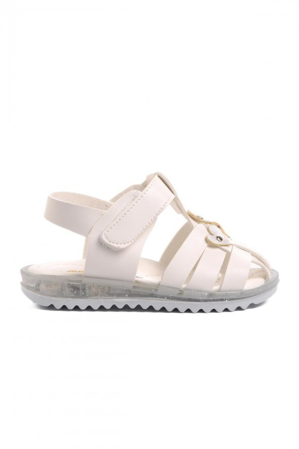 Ayakmod Arz 9100-B Beyaz Bebek Sandalet