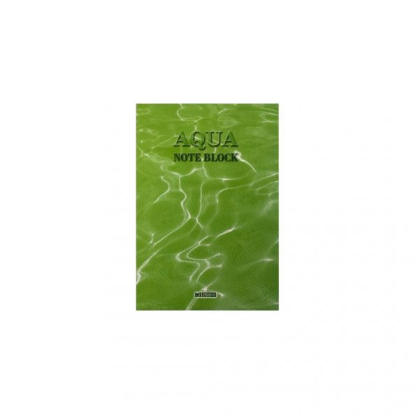 Özgün Aqua 16.5 x 24 Karton Kapak Bloknot 50 Yp. Çizgili - 3