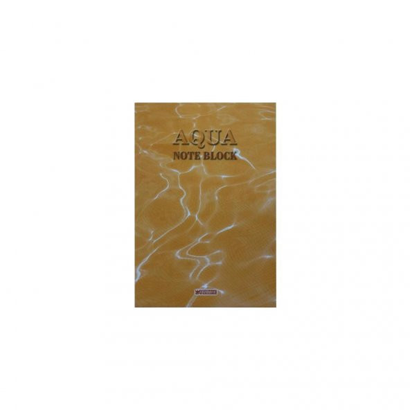 Özgün Aqua 16.5 x 24 Karton Kapak Bloknot 50 Yp. Çizgili - 4