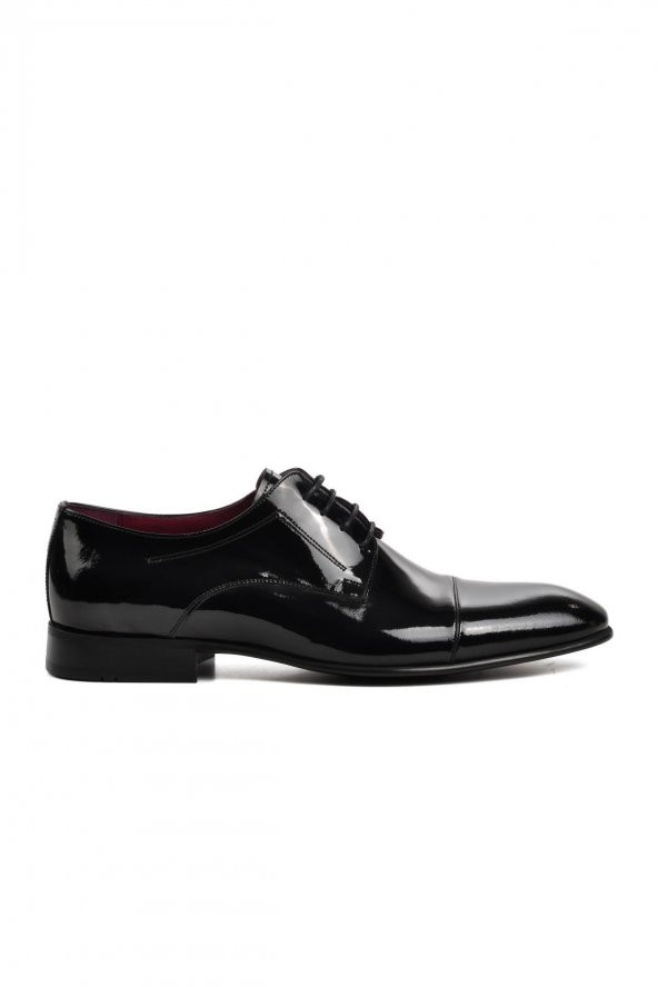Pierre Loti 0082 Siyah Rugan İçi Dışı Hakiki Deri Erkek Klasik Ayakkabı