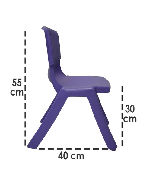 Mor Kırılmaz Çocuk Sandalyesi - Kreş ve Anaokulu Sandalyesi - 2