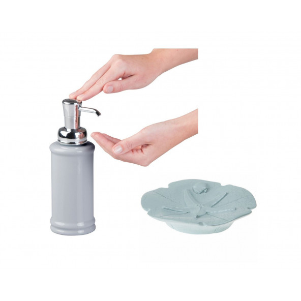 ZBOSP-C242 SIVI SABUNLUK VE SABUNLUK 2 Lİ BANYO SETİDENİZ YILDIZI - Resim 2
