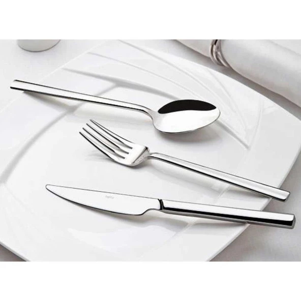 Nehir Çatal Kaşık Bıçak Takımı 84 Parça Dalyan Sade