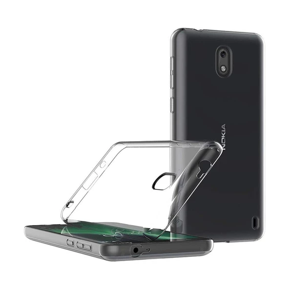 Nokia 2 Kılıf Soft Silikon Şeffaf Arka Kapak - 3