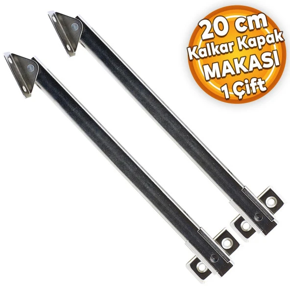 Kalkar Kapak Makası Dolap Çekmece Metal 20 Cm Sessiz Açma Kapama Amortisör Piston (1 ÇİFT)