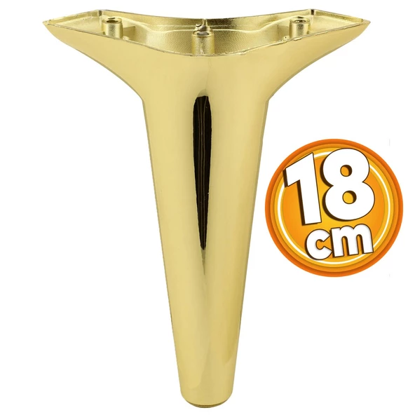 Aspen Lüks Mobilya Kanepe Koltuk Tv Ünitesi Konsol Yükseltici Ayağı Ayakları 18 Cm Gold Altın Ayak