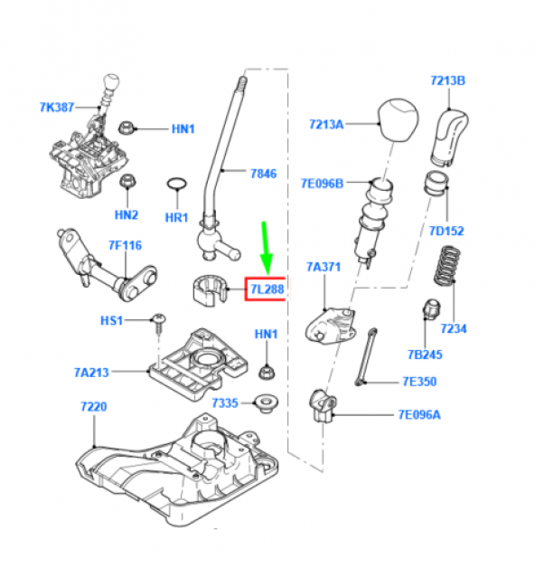 Ford Connect Vites Kol Burcu Vites Braket 2002-2013 - 4