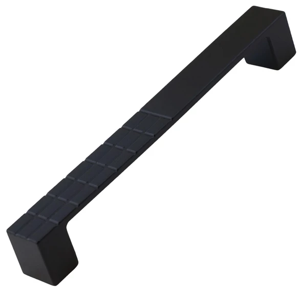 Bihter Desenli Mobilya Mutfak Dolabı Çekmece Dolap Kulpu Kulpları Kulbu Siyah 128 Mm Metal Kulp - 6