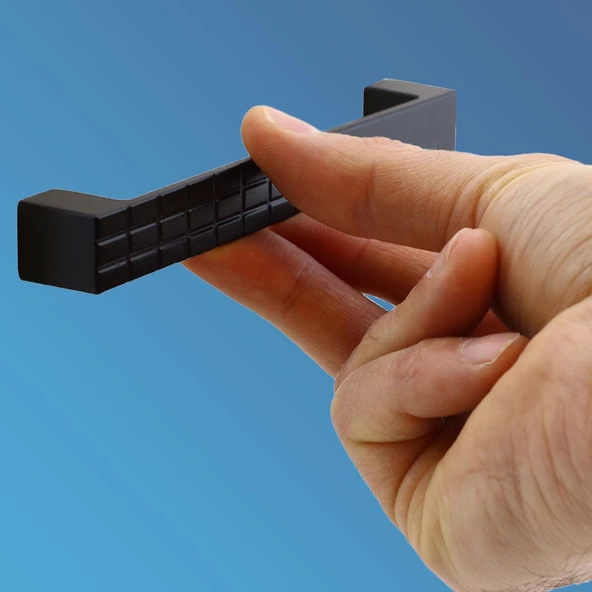 Bihter Desenli Mobilya Mutfak Dolabı Çekmece Dolap Kulpu Kulpları Kulbu Siyah 128 Mm Metal Kulp - 4