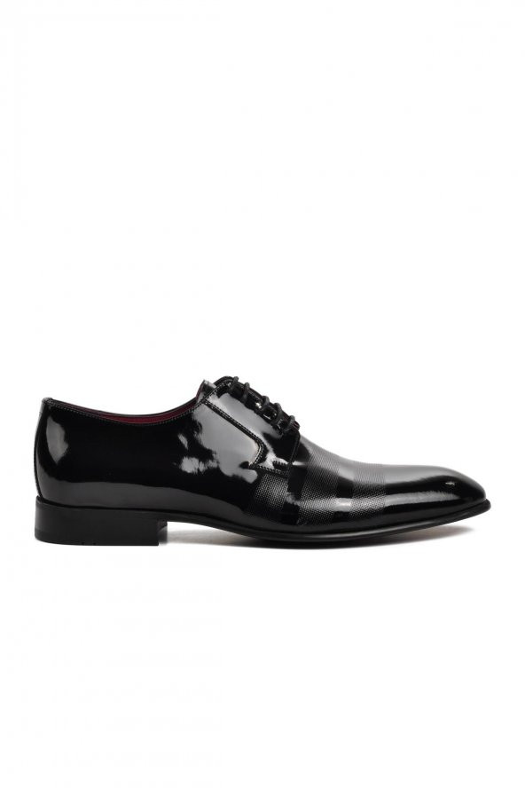Pierre Loti 9642 Siyah Rugan İçi Dışı Hakiki Deri Erkek Klasik Ayakkabı