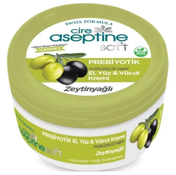 Cire Aseptine Soft Zeytin Yağlı Prebiyotik Krem 200 ml