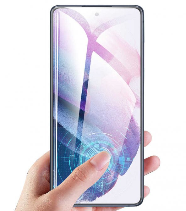 Gpack Samsung Galaxy S21 Plus Full Kapatan Dias Renkli Cam Tam Koruma