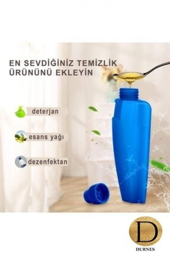 DURNES Sprey Mop Yedek Bezli Deterjan Hazneli Temizlik Seti - 3